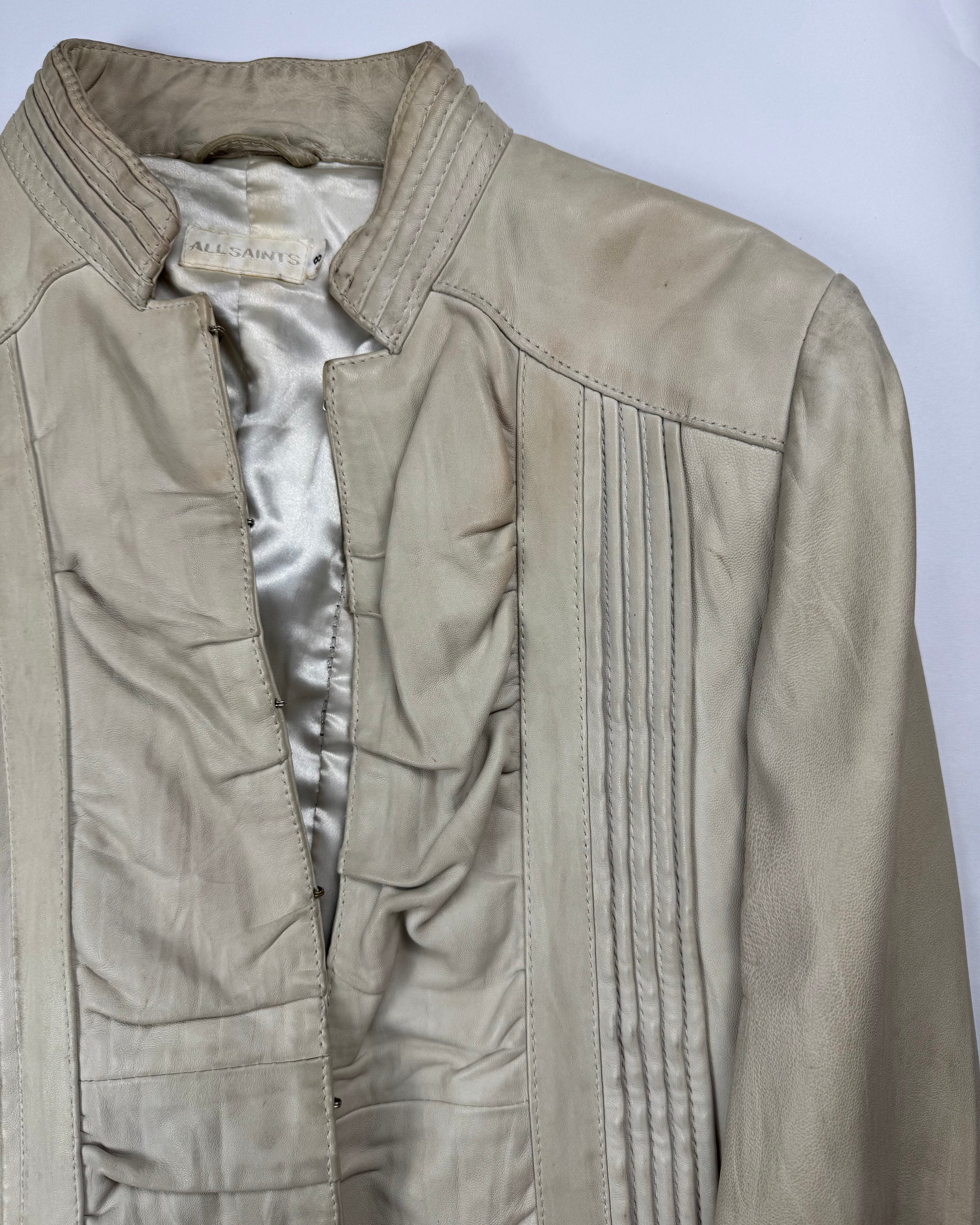 Allsaints military leather jacket
