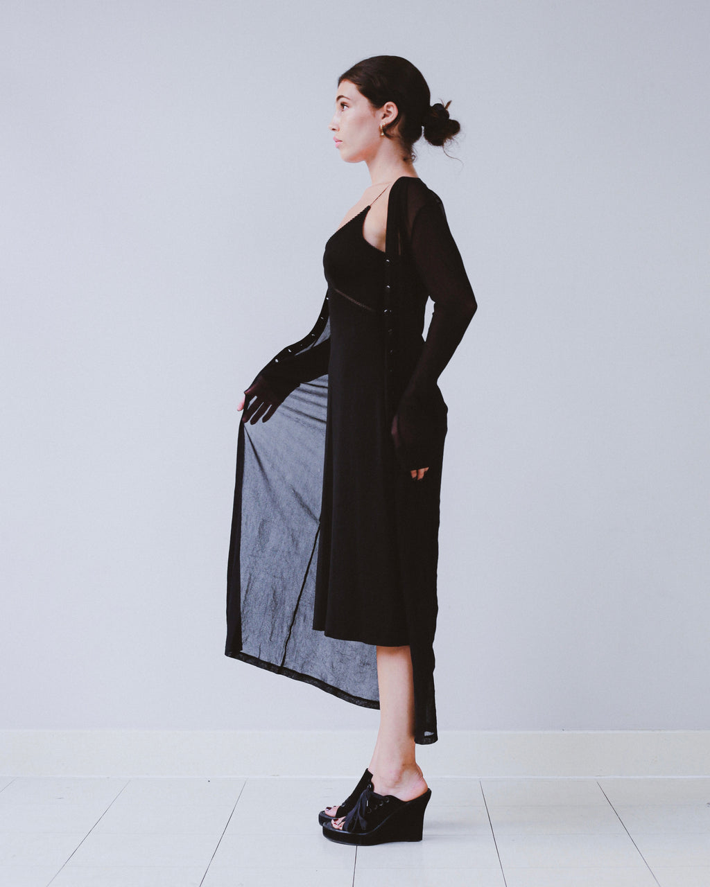 Plein Sud mesh longline cardigan
