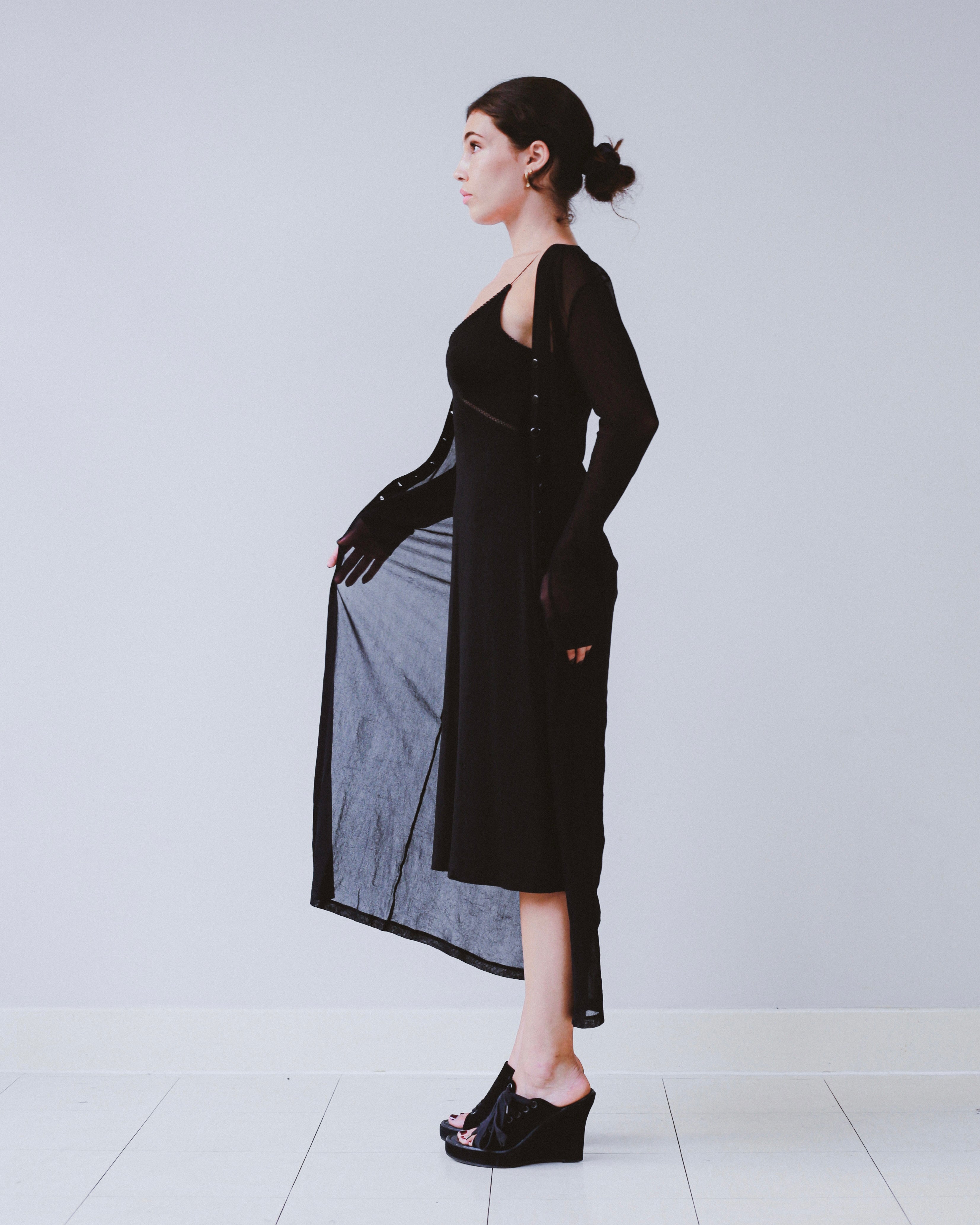 Plein Sud mesh longline cardigan