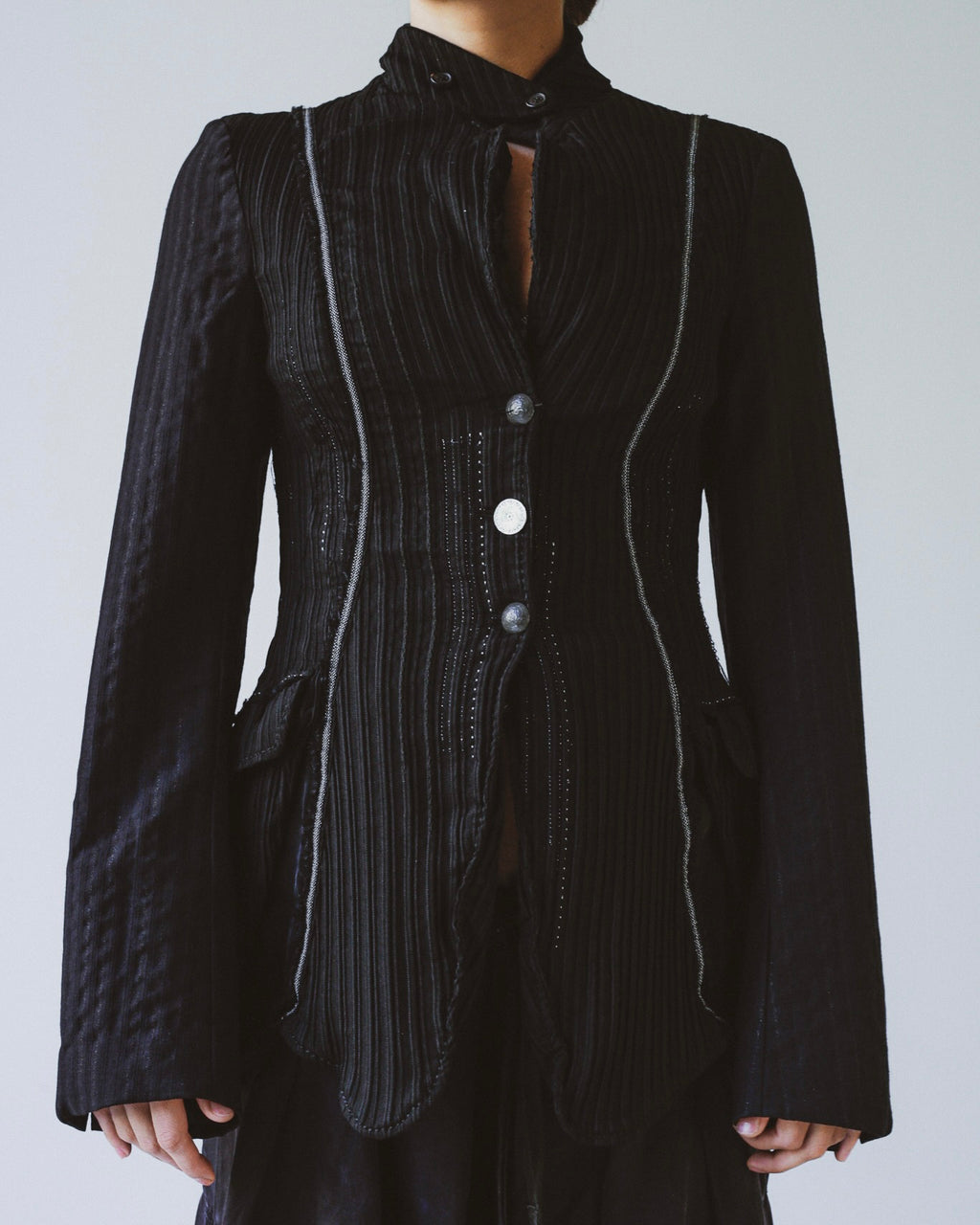 Marithé + François Girbaud pleated jacket
