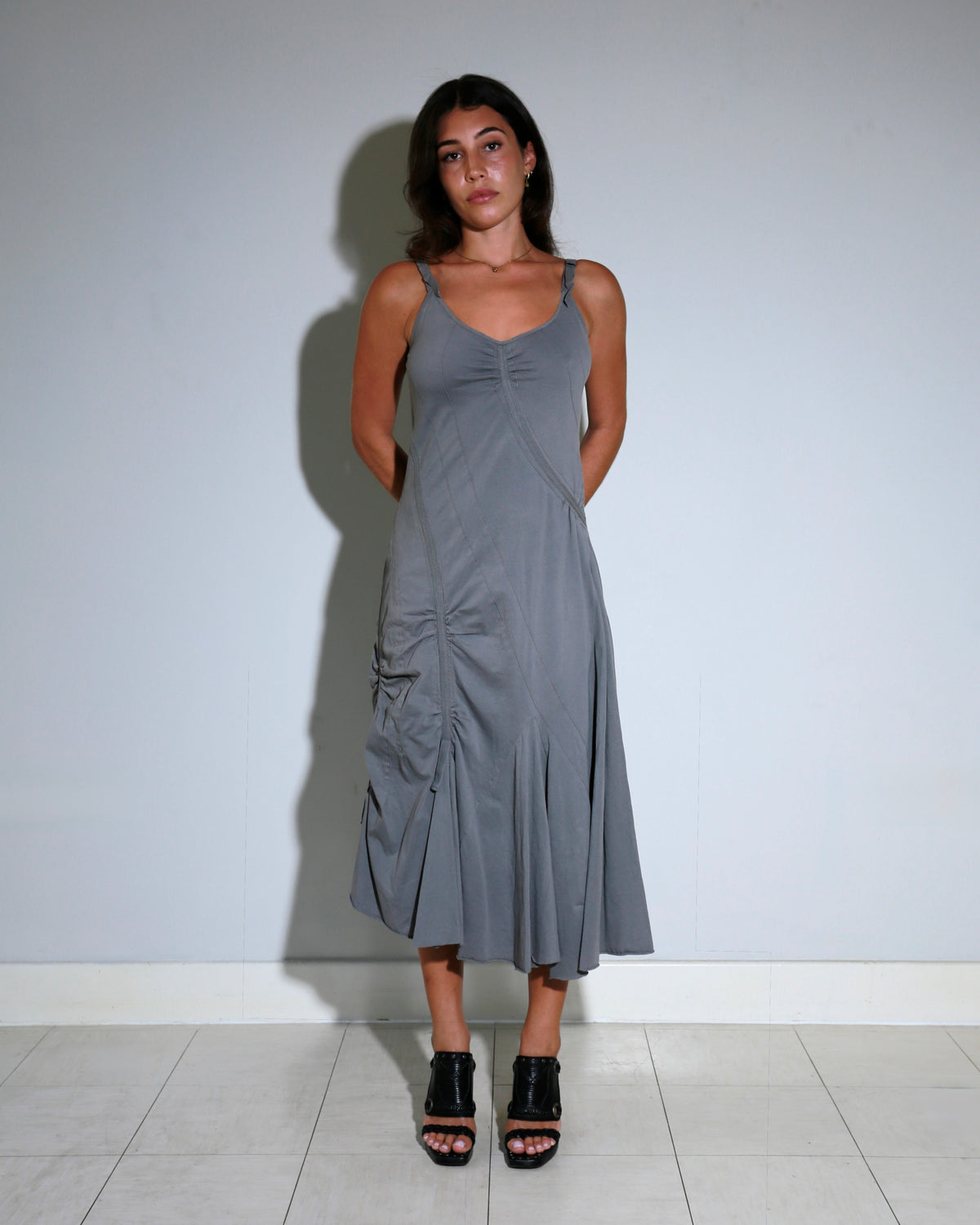 Belgian vintage gathered dress