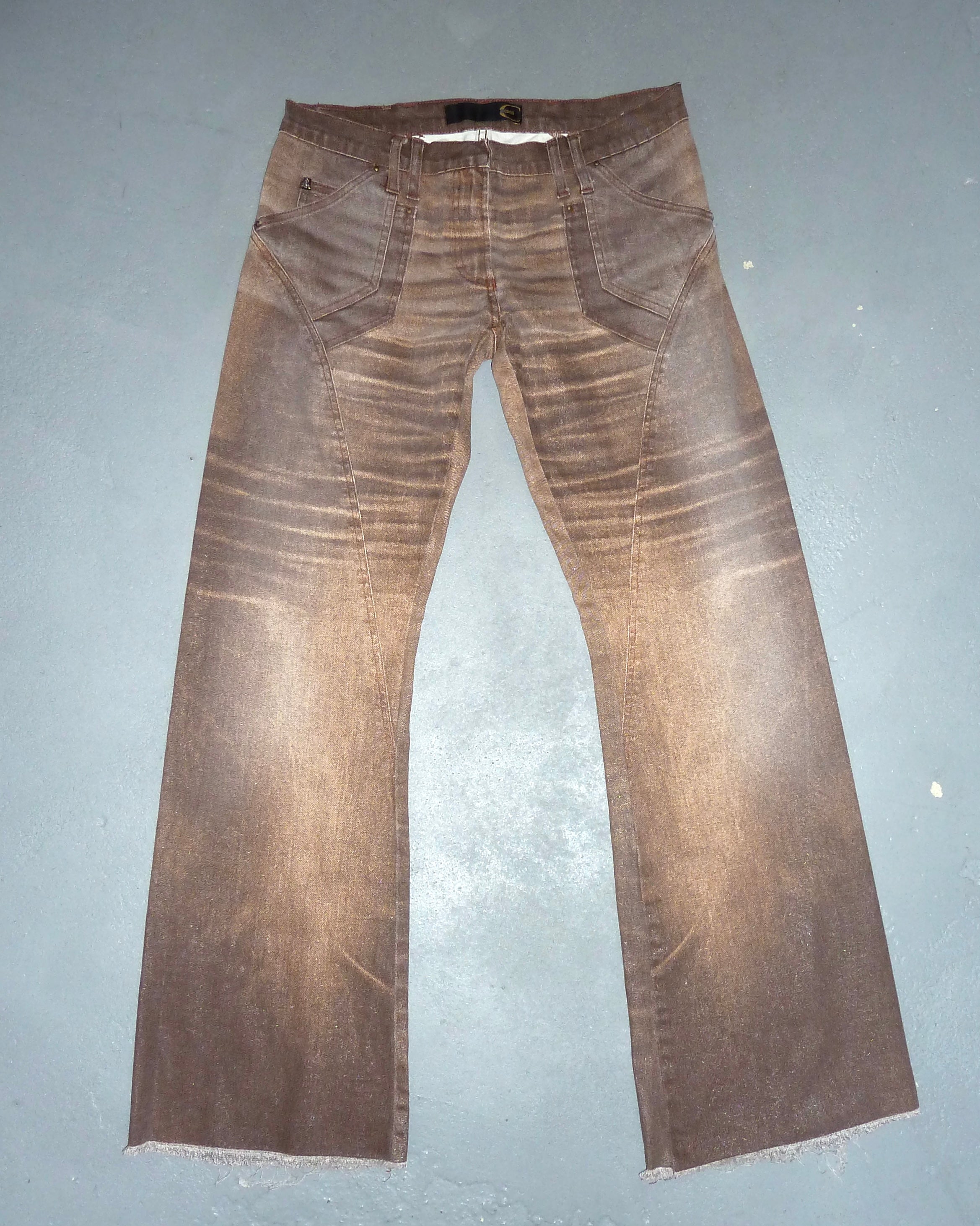 Roberto Cavalli distressed jeans