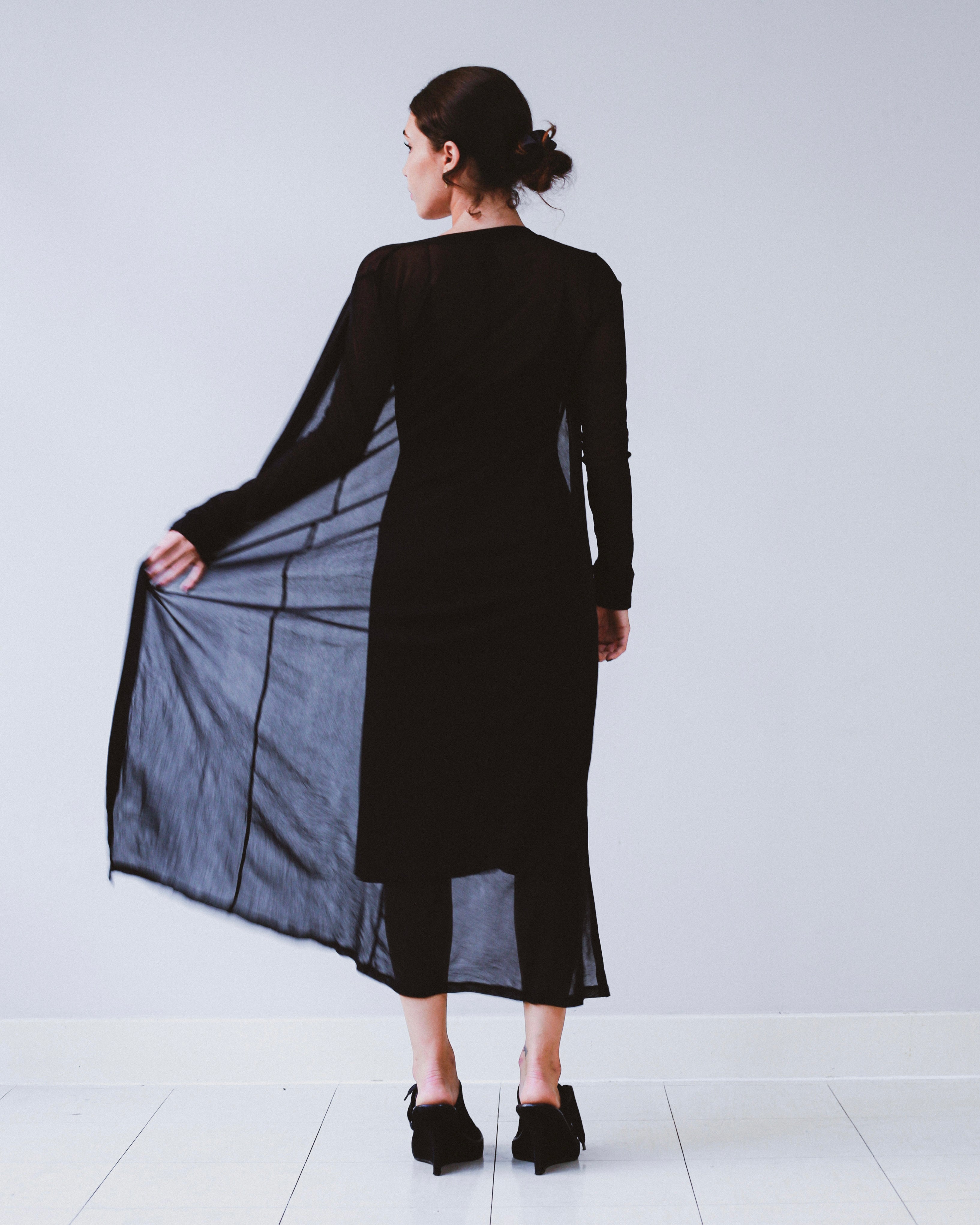 Plein Sud mesh longline cardigan