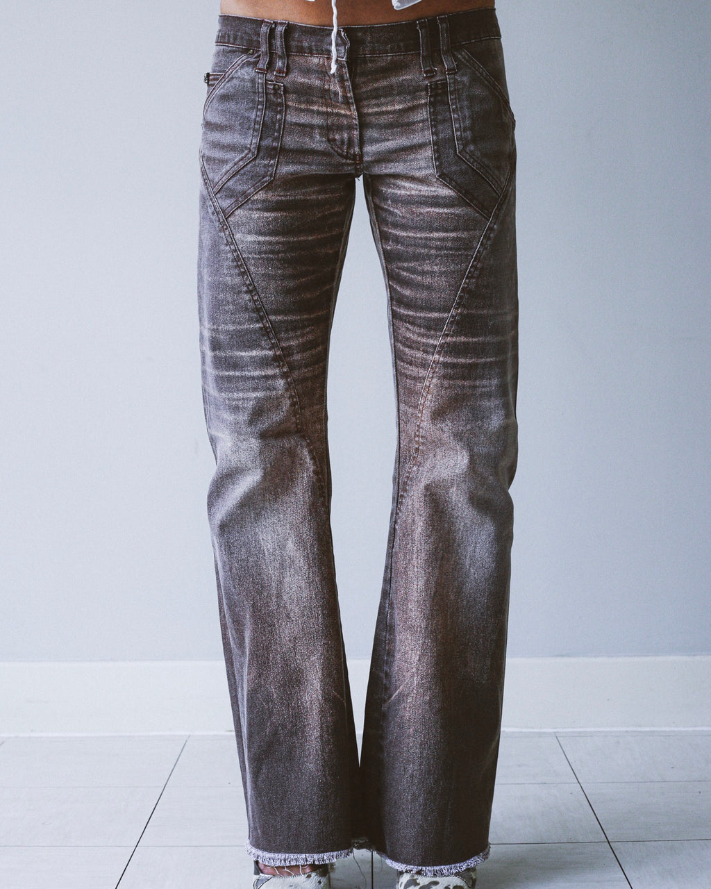 Roberto Cavalli distressed jeans