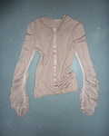 Nina Ricci hitched sleeve cashmere top
