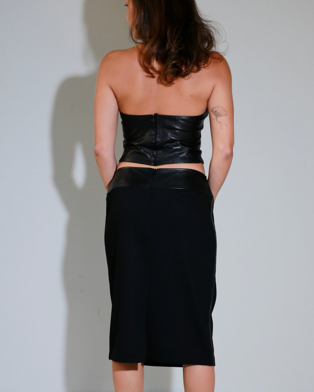Plein Sud leather halter top