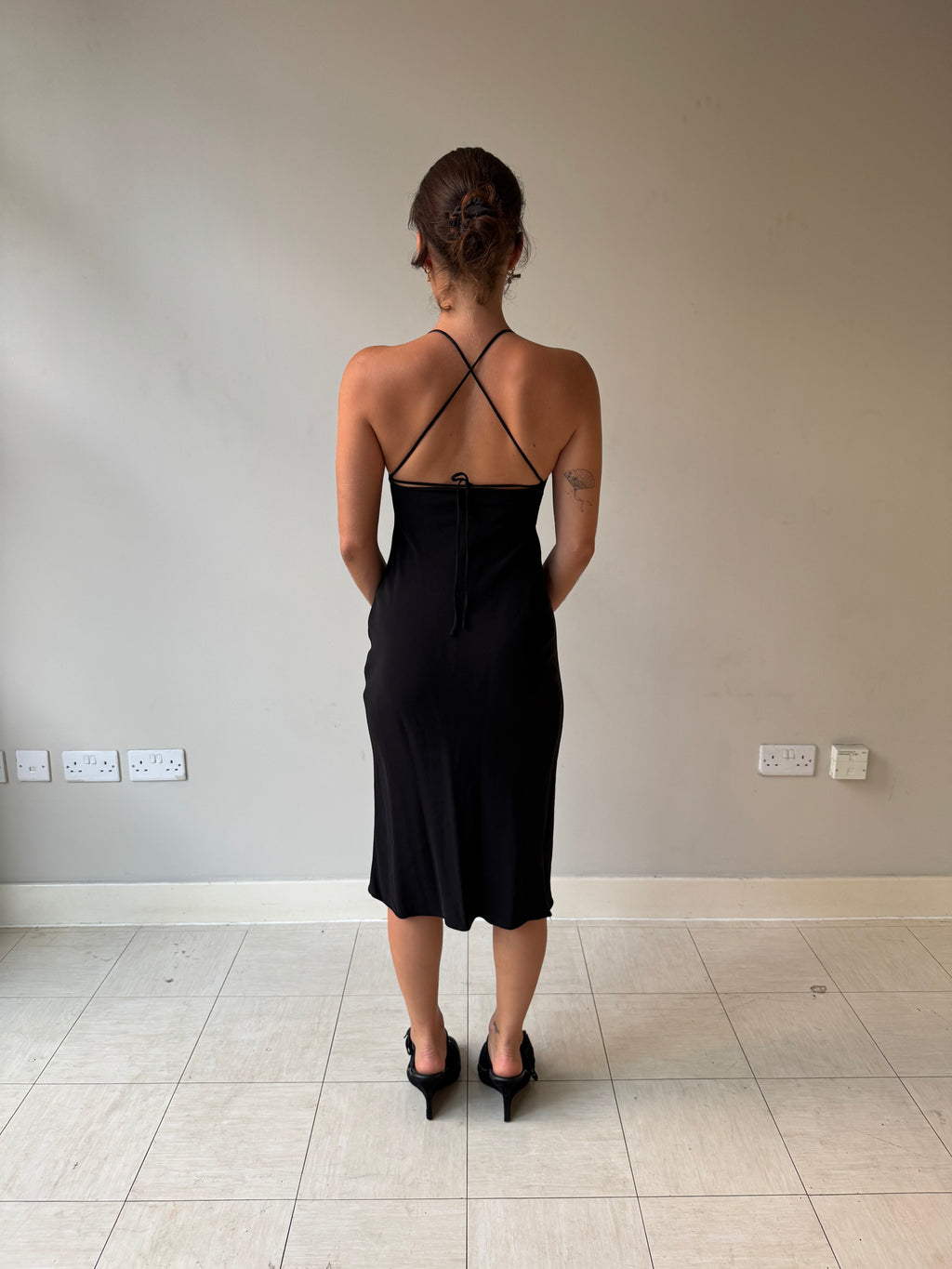 Plein Sud cowl midi dress
