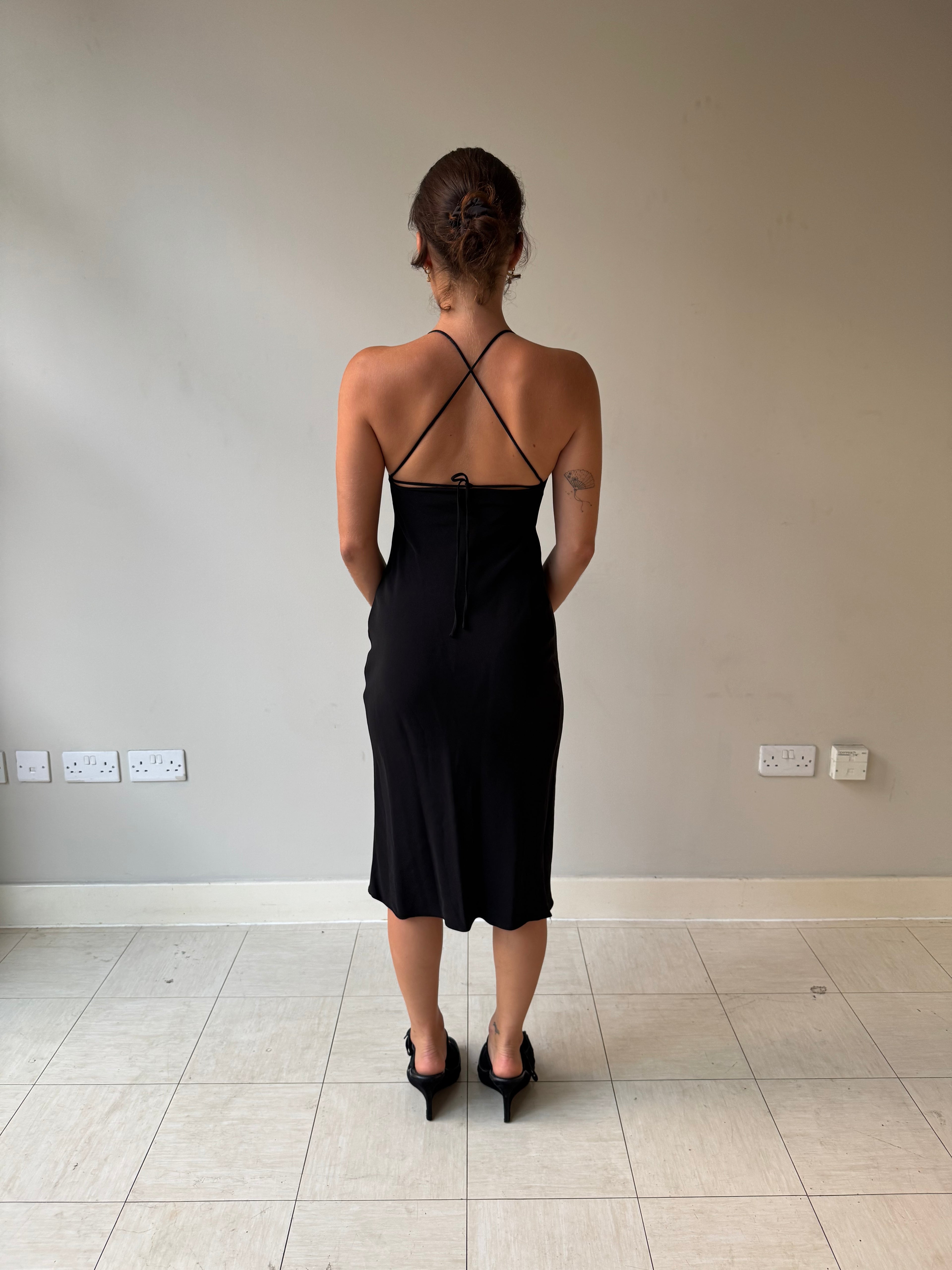 Plein Sud cowl midi dress