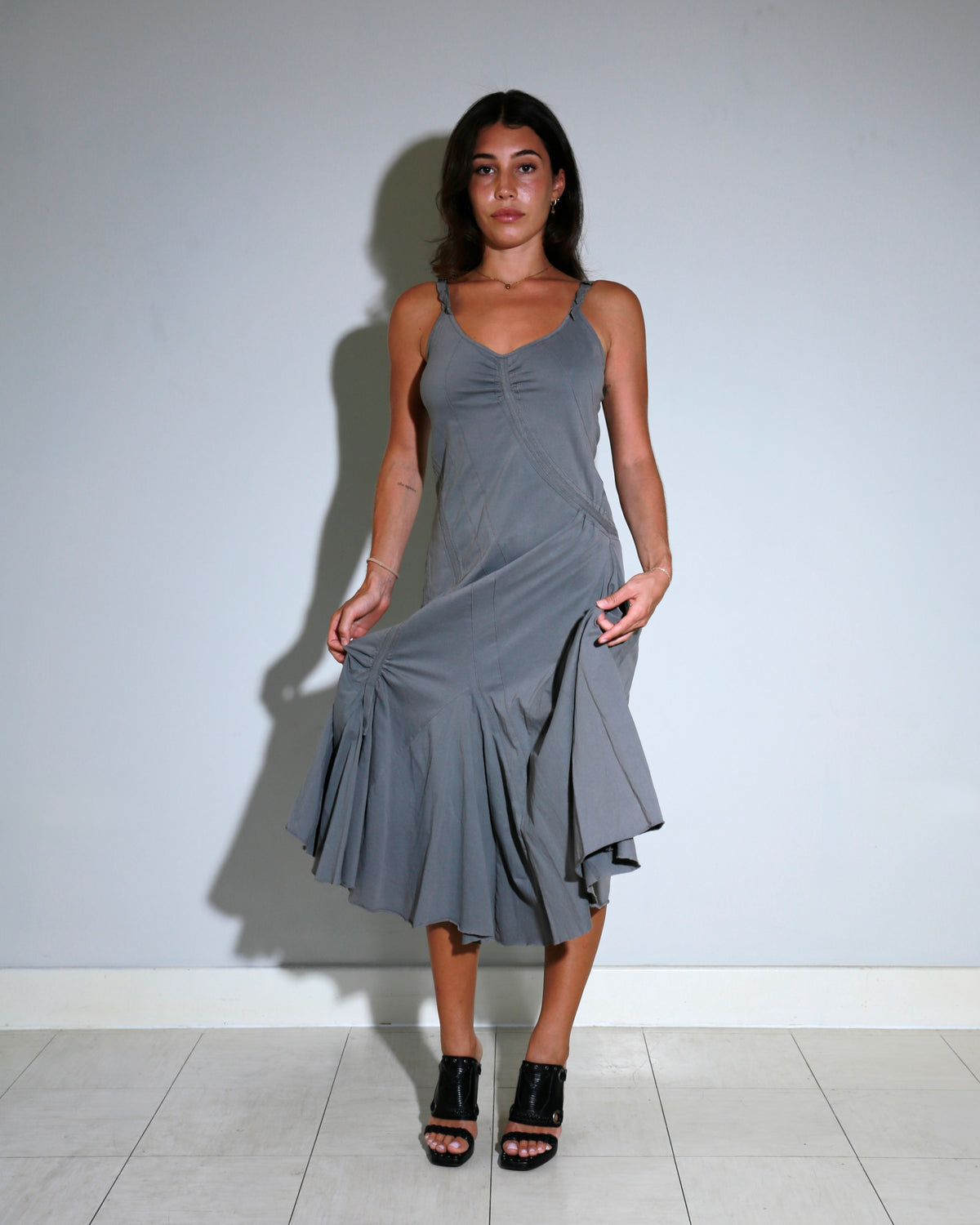 Belgian vintage gathered dress