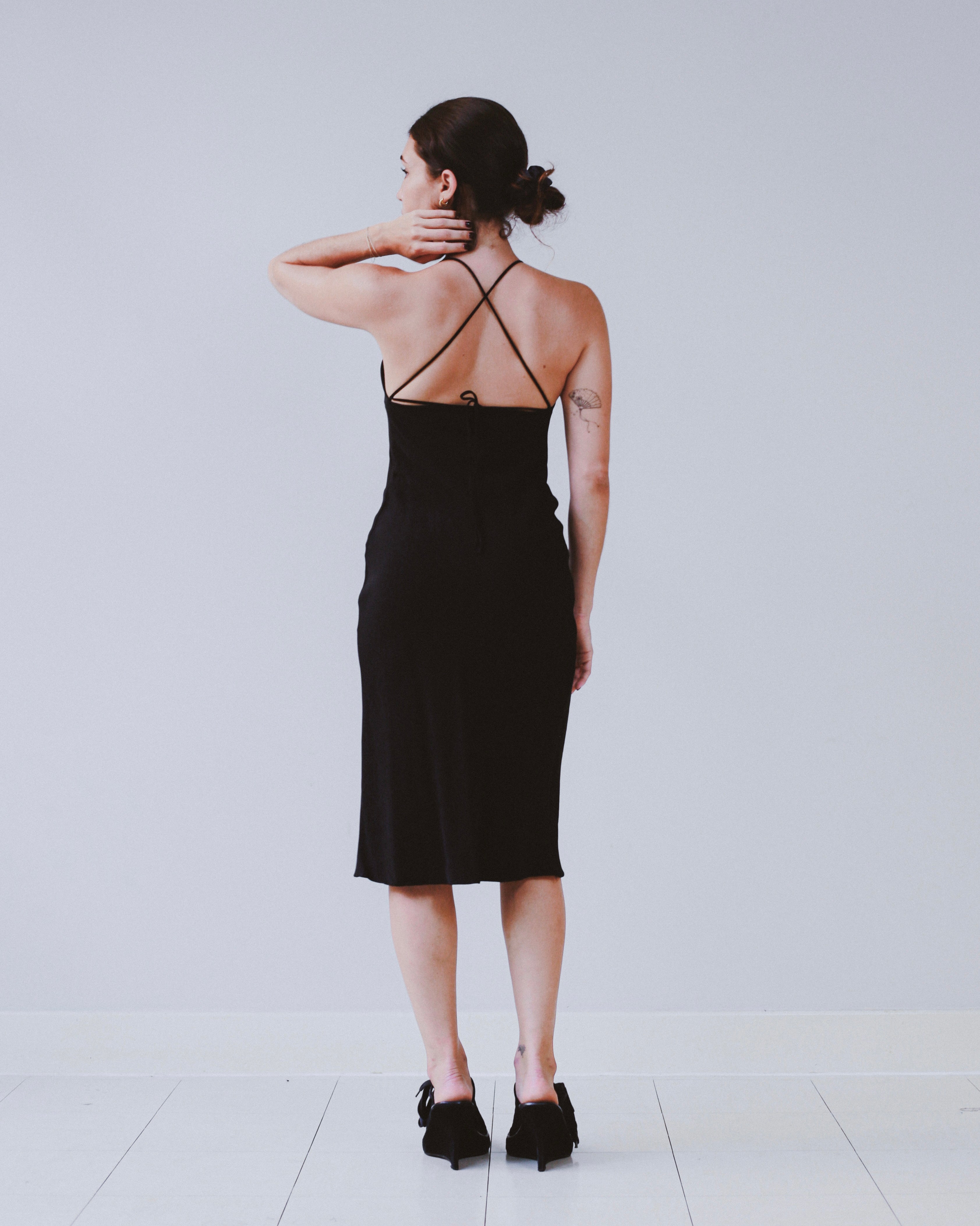 Plein Sud cowl midi dress