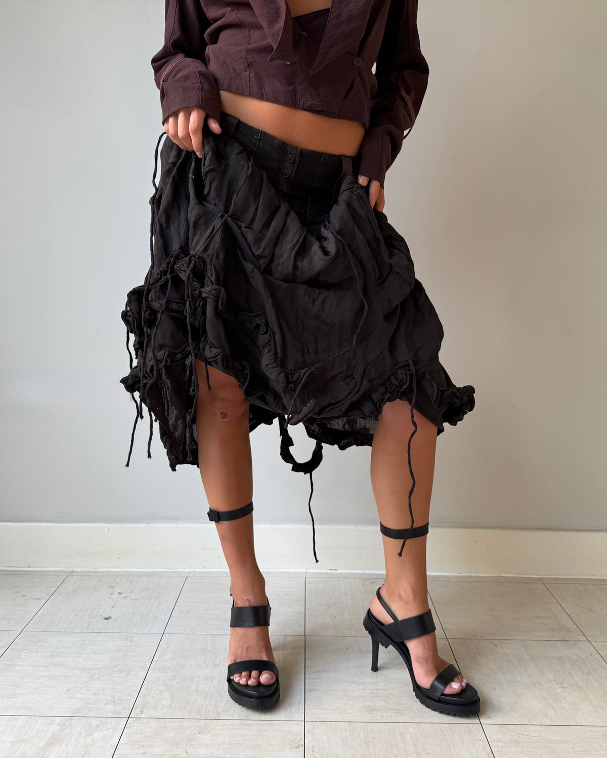 Marithé + François Girbaud parachute skirt