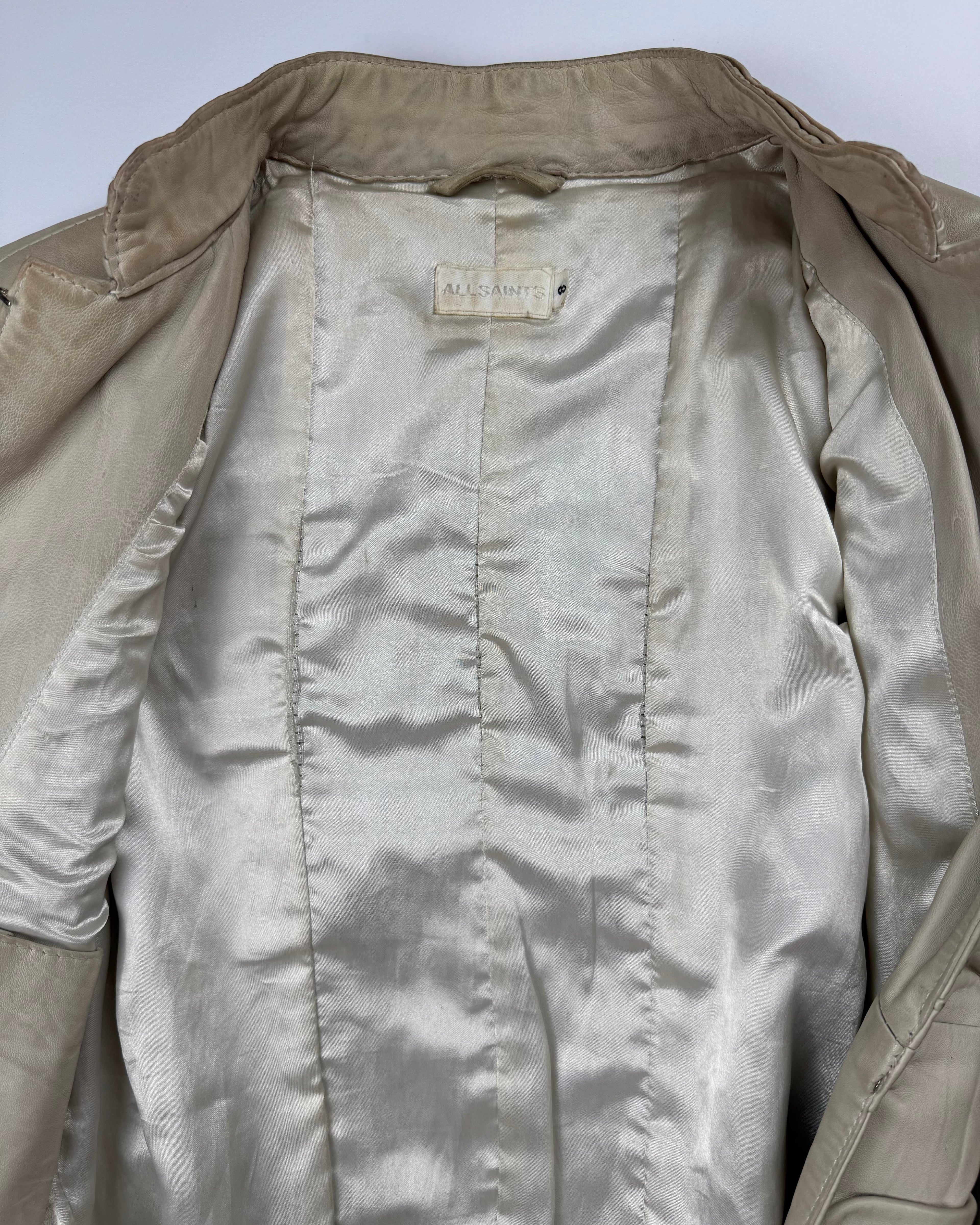 Allsaints military leather jacket
