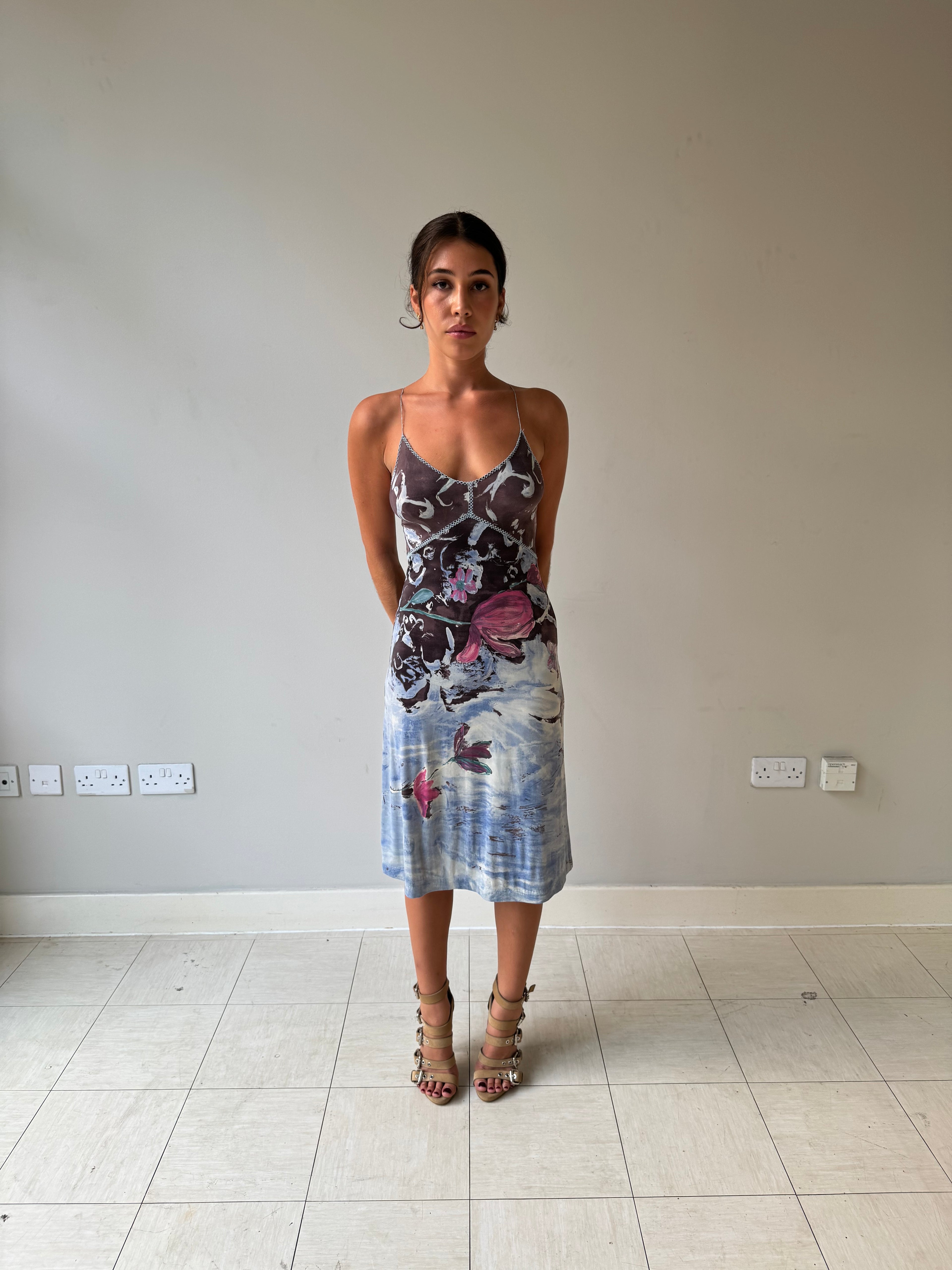 Plein Sud Jeans midi dress