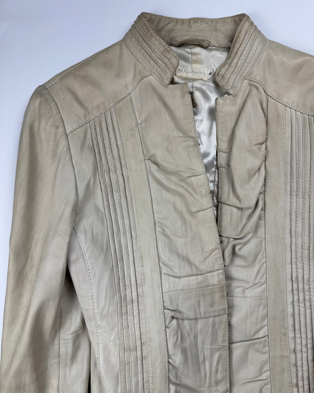 Allsaints military leather jacket