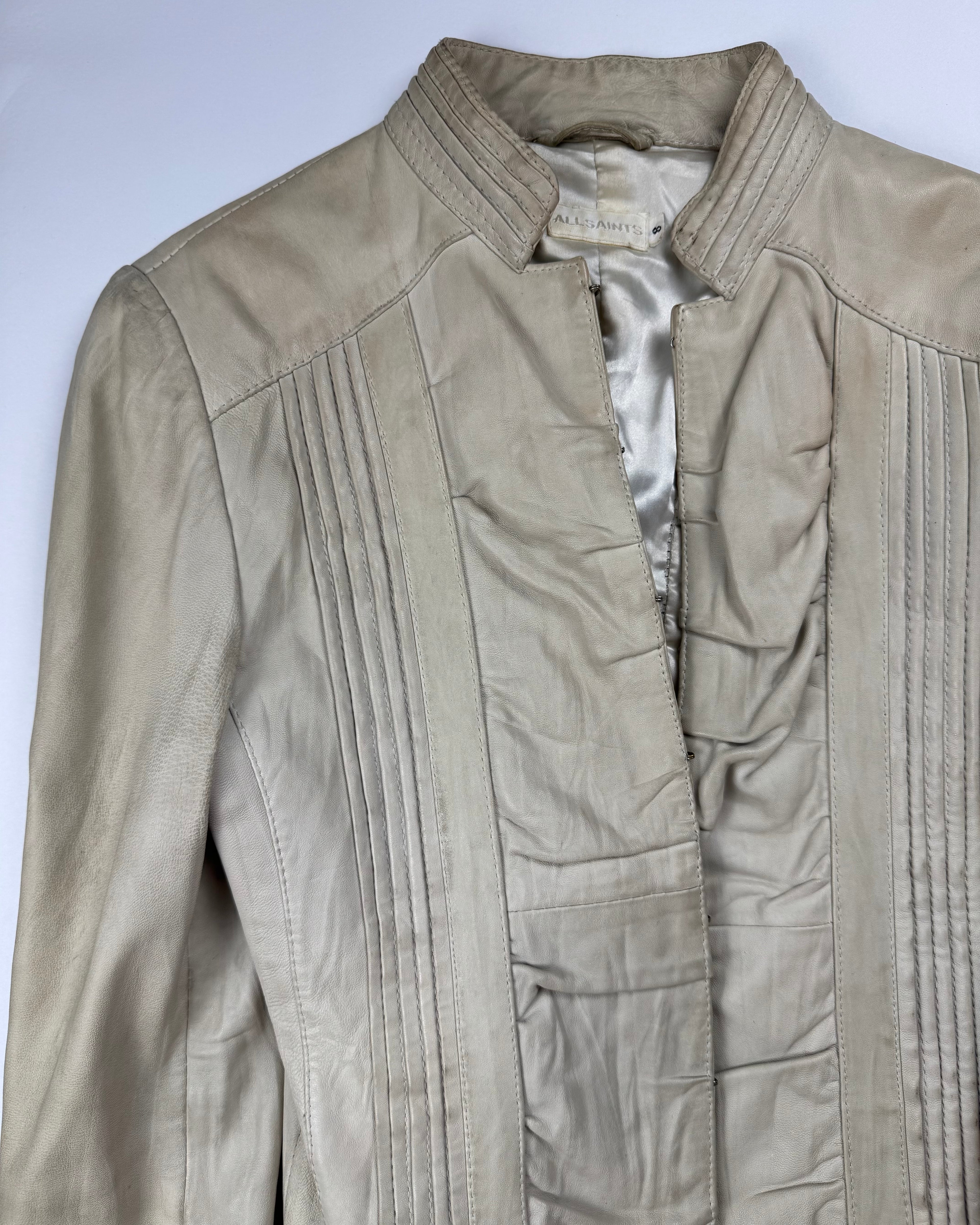 Allsaints military leather jacket