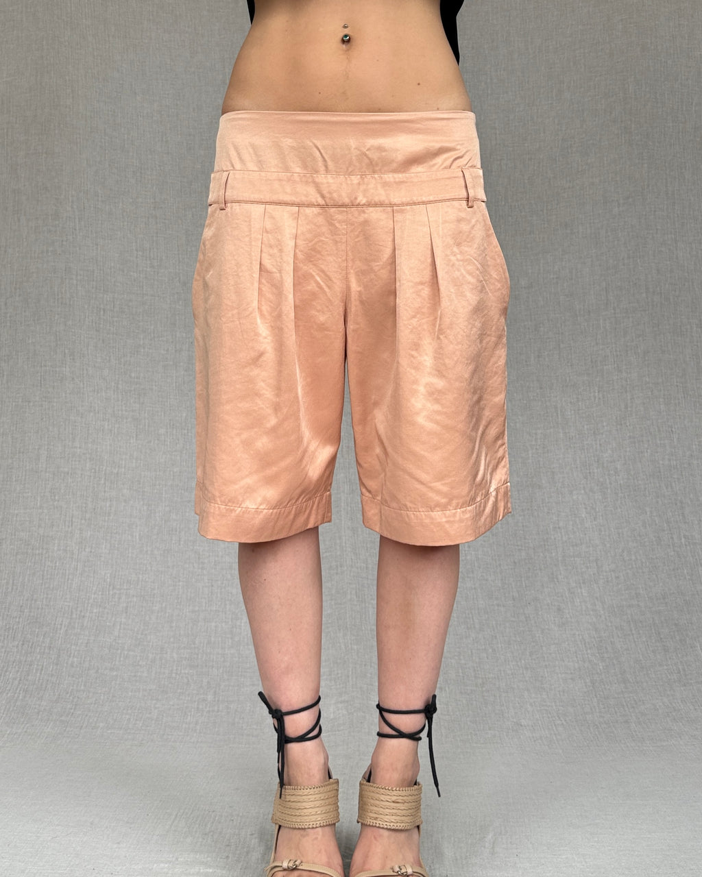 Cop Copine peach bermuda shorts