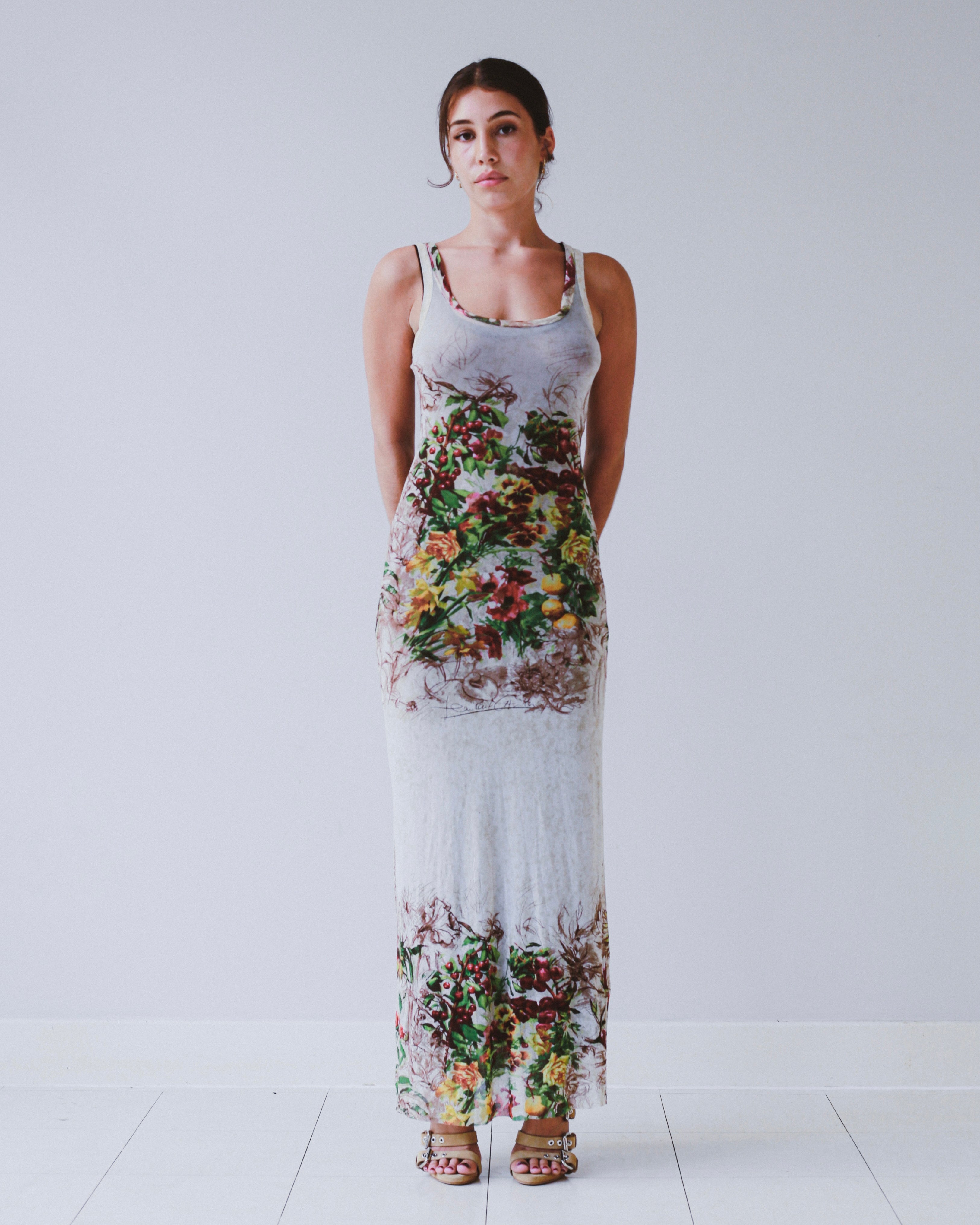 Jean Paul Gaultier S/S 1999 mesh maxi dress