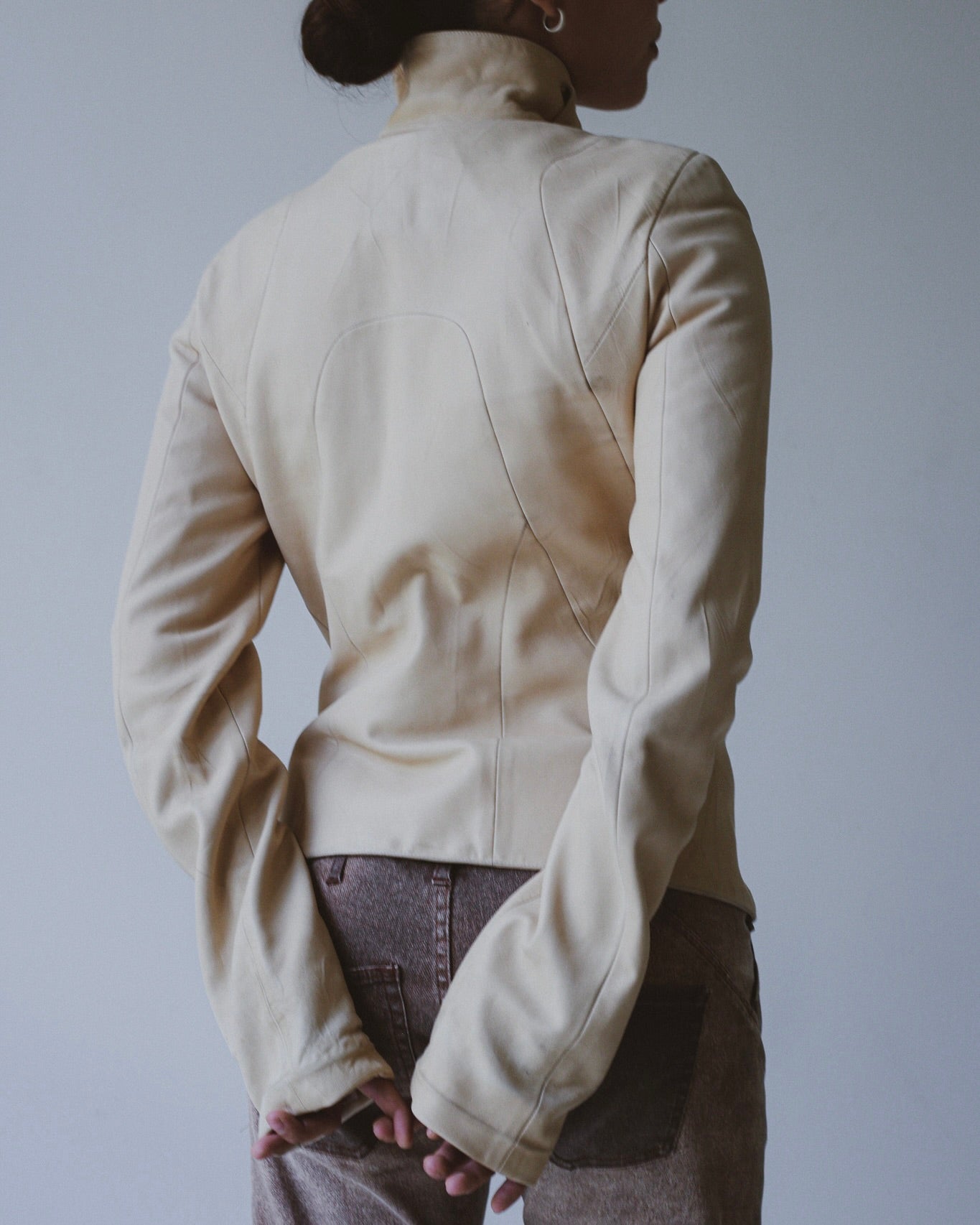 Chloé A/W 2002 leather jacket by Pheobe Philo