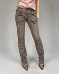 Desigual striped cargo trousers