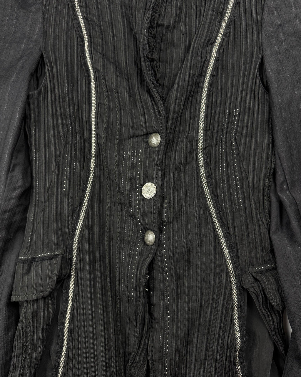 Marithé + François Girbaud pleated jacket