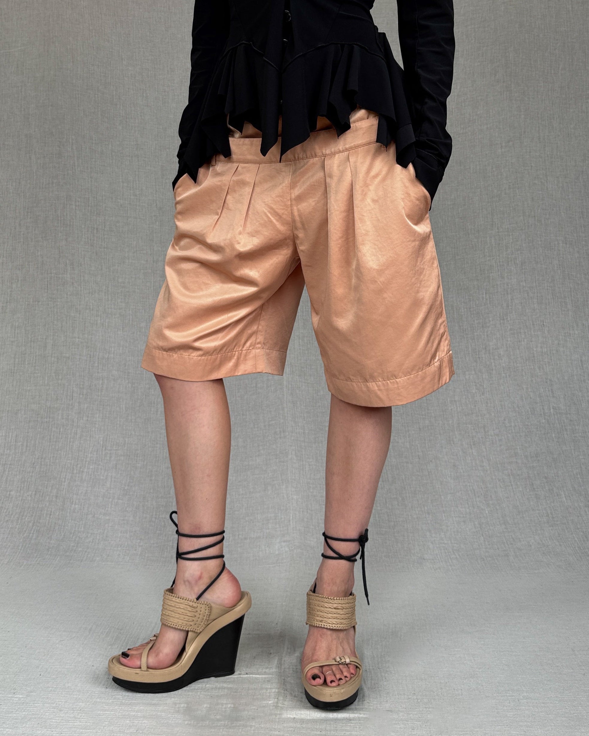Cop Copine peach bermuda shorts