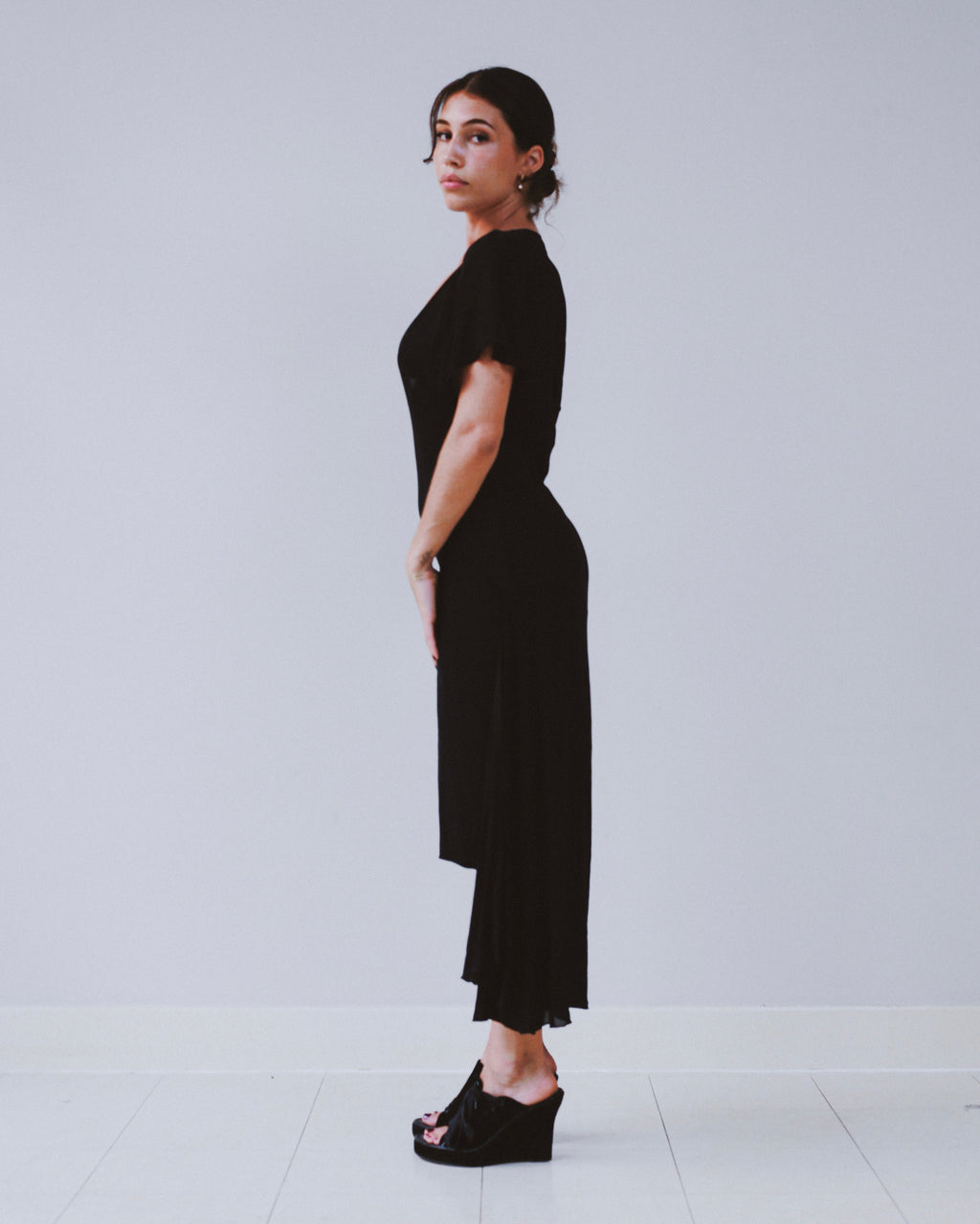 Plein Sud sheer cape dress