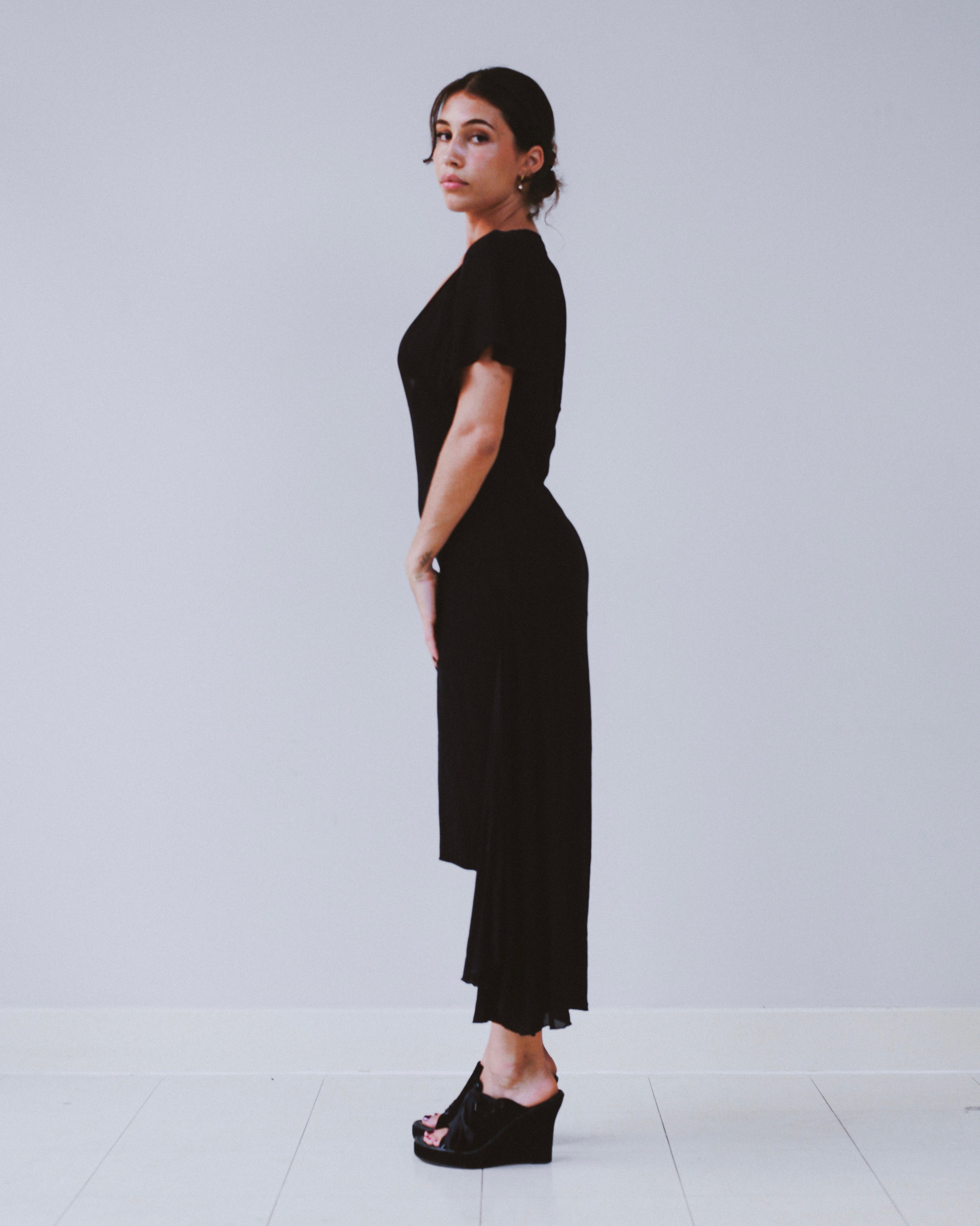 Plein Sud sheer cape dress
