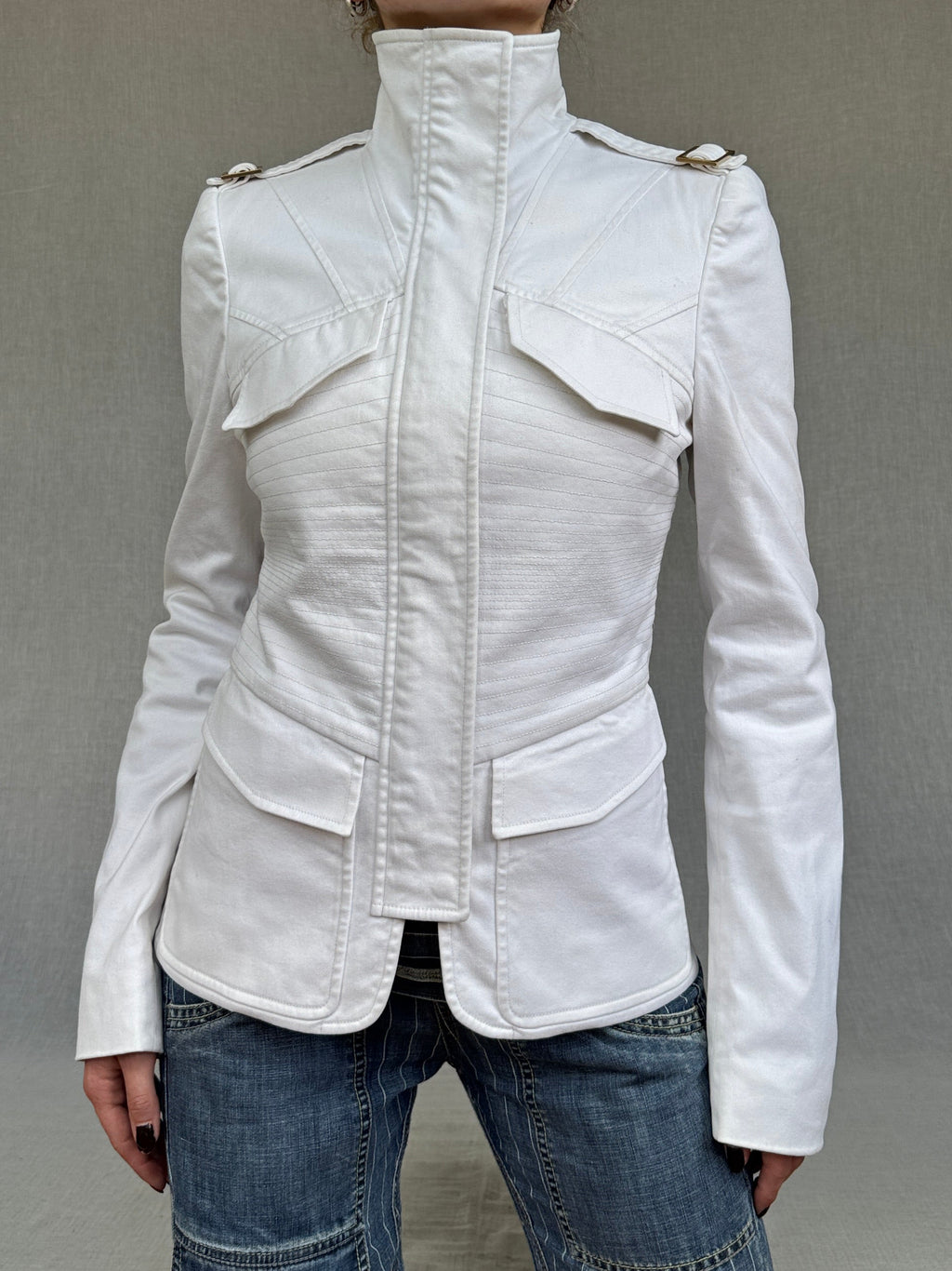 Gucci A/W 2003 by Tom Ford structured jacket