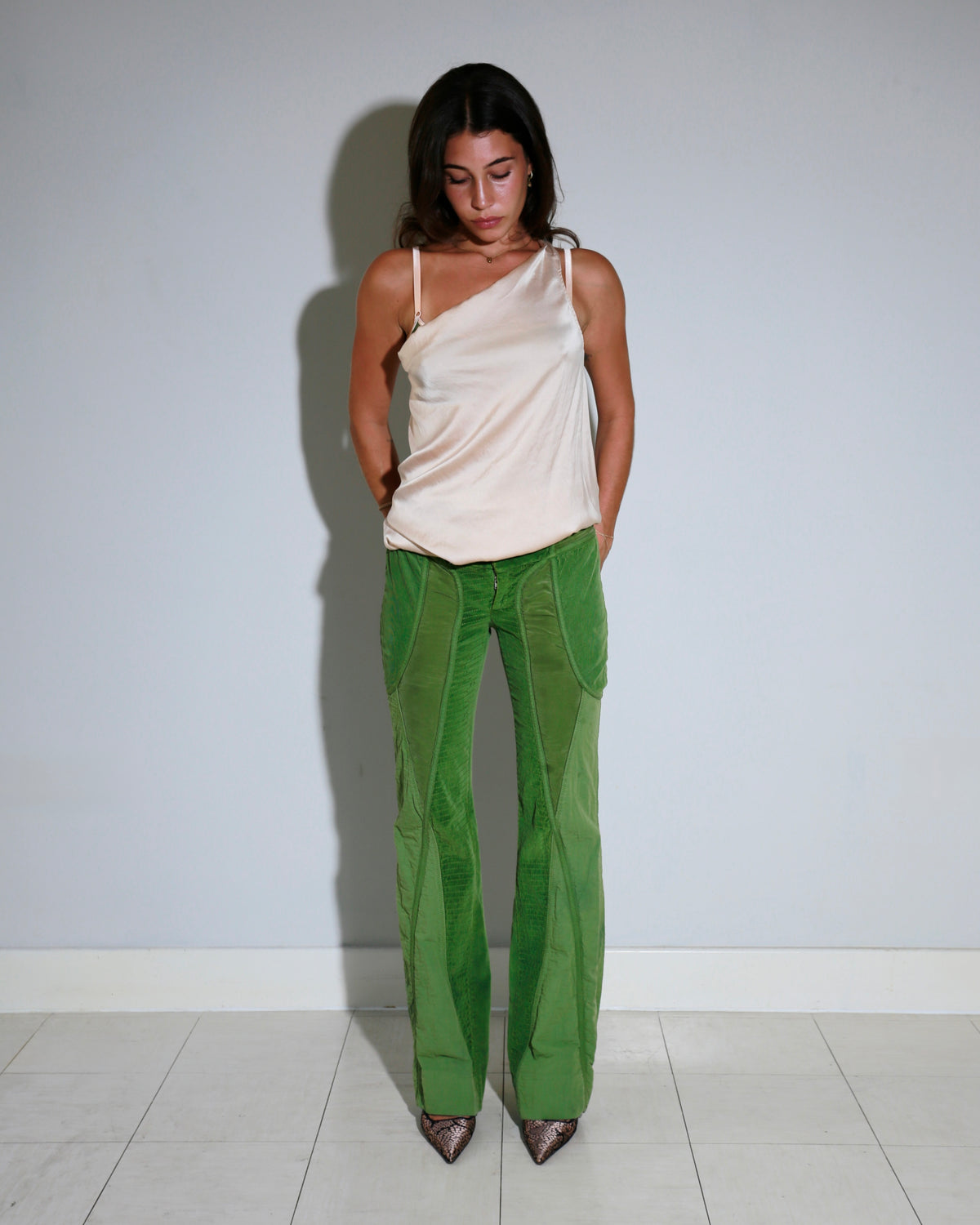 Patrizia Pepe silk blend halter top