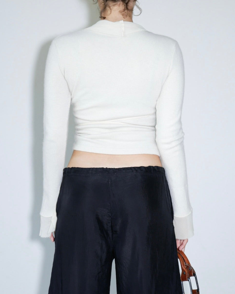 Patrizia Pepe angora + silk cardigan
