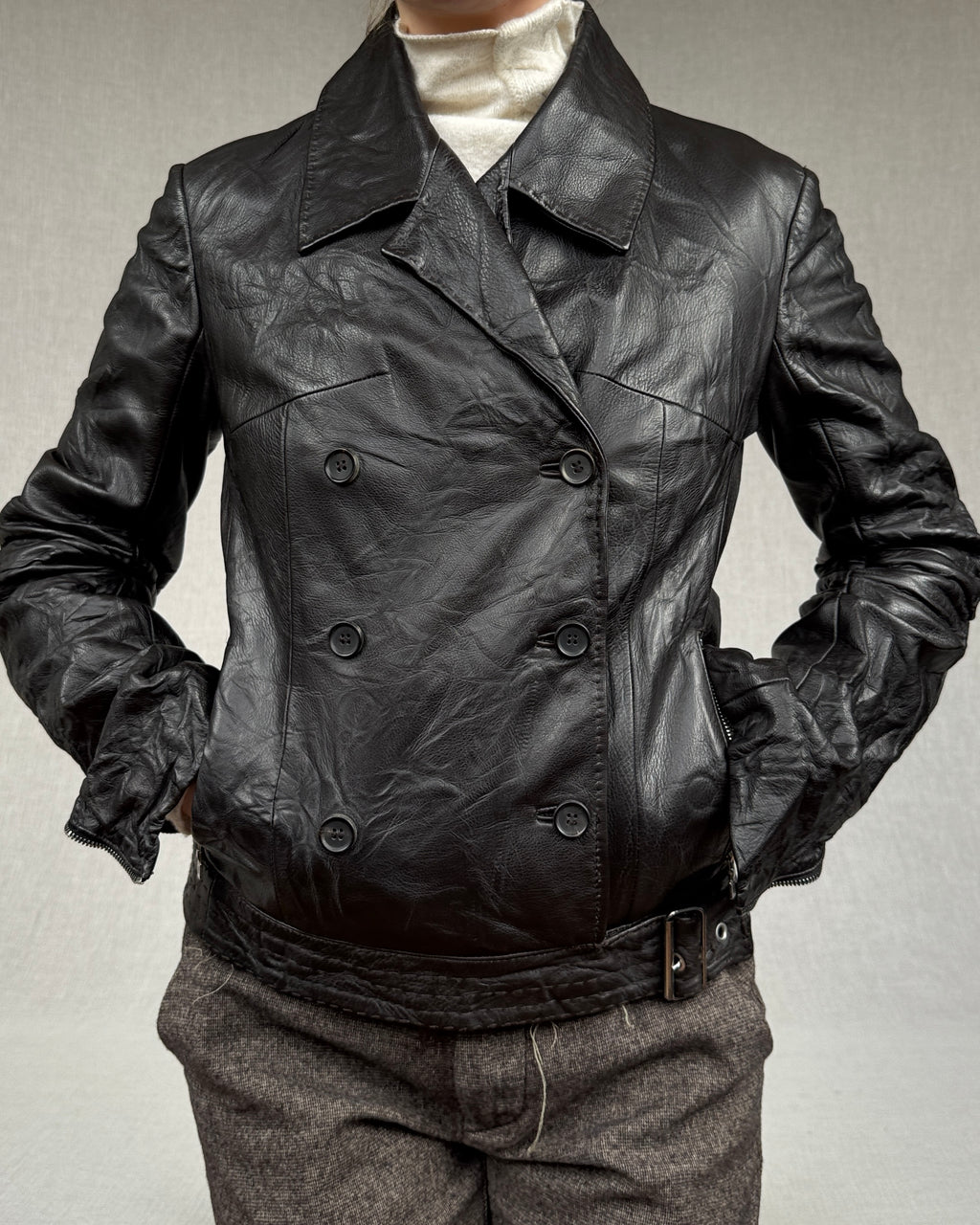 Marithé + François Girbaud leather jacket