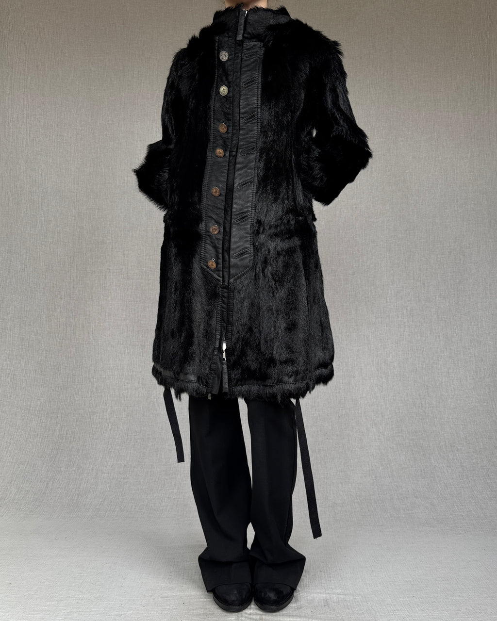 Marithé + François Girbaud A/W 2005 goatskin coat
